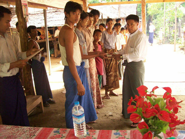On May 2nd 2008 the cyclone Nargis struck the west coast of Myanmar. We were able to provide hundreds of displaced adults and children with shelter and the basics necessities for survival