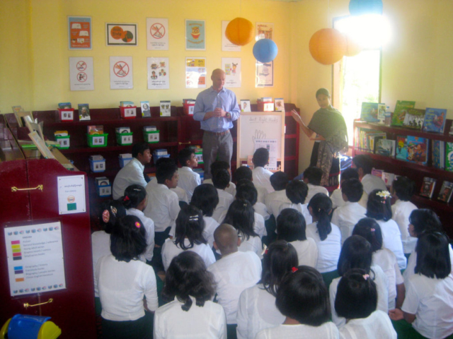 Building 100 schools in Burma - PACE Tetma library