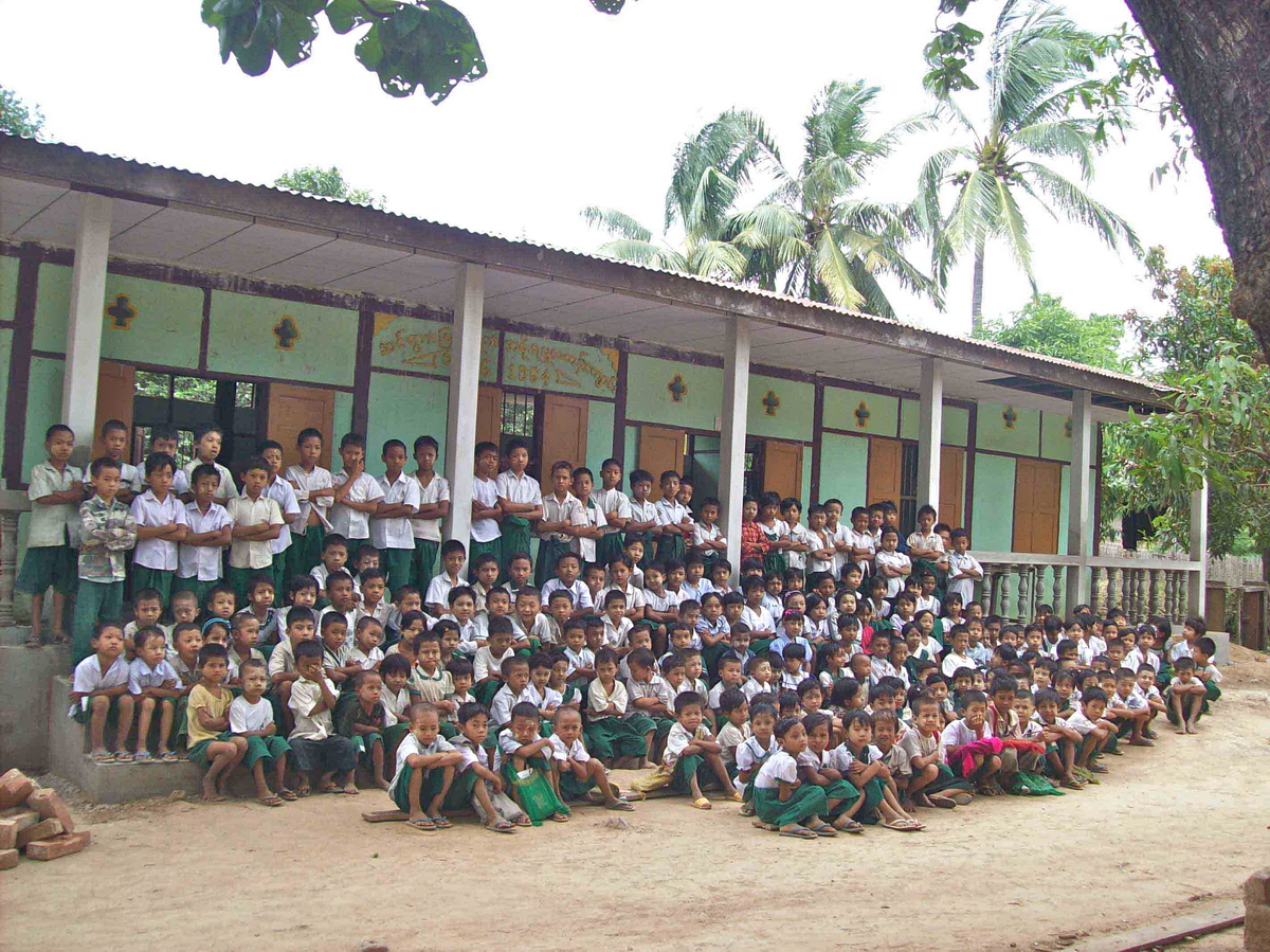 Build schools in Burma Myanmar - Building Middle school in Sin Myar Myin MU - Mandalay Division - 100schools, UK registered charity