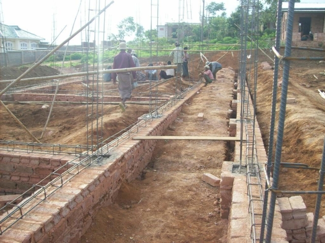 Build schools in Burma Myanmar - Building Middle school in Pyawedaung - Mandalay Division - 100schools, UK registered charity