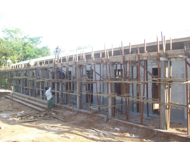 Build schools in Burma Myanmar - Building Middle school in Pyawedaung - Mandalay Division - 100schools, UK registered charity