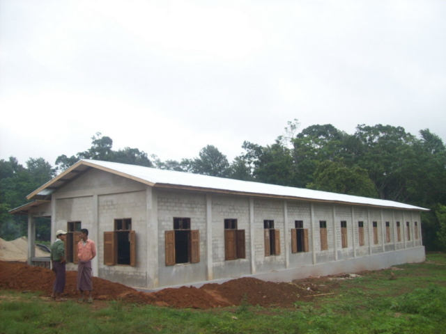 Build schools in Burma Myanmar - Building Middle school in Pyawedaung - Mandalay Division - 100schools, UK registered charity