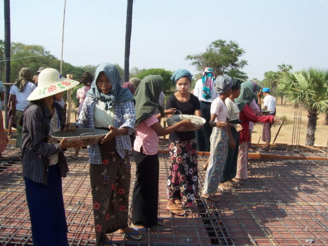 Build schools in Burma Myanmar - Building High school in Tetma - Mandalay Division - 100schools, UK registered charity