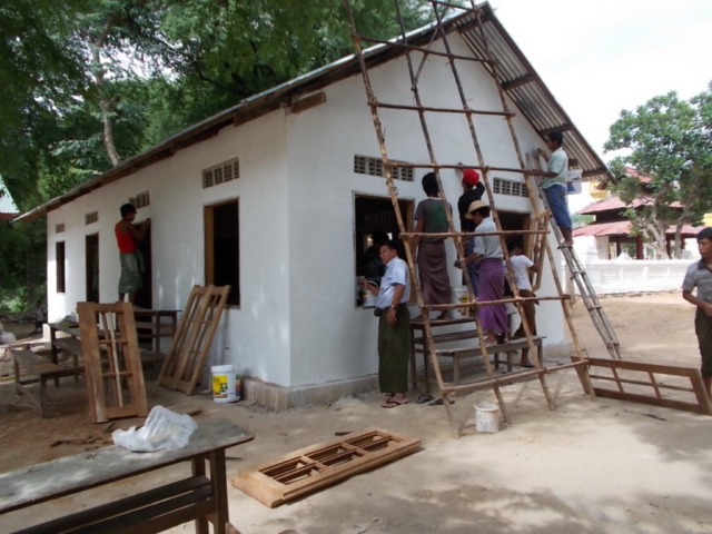 Build schools in Burma Myanmar - Building Jr High School in Own-Don - Mandalay Division - 100schools, UK registered charity