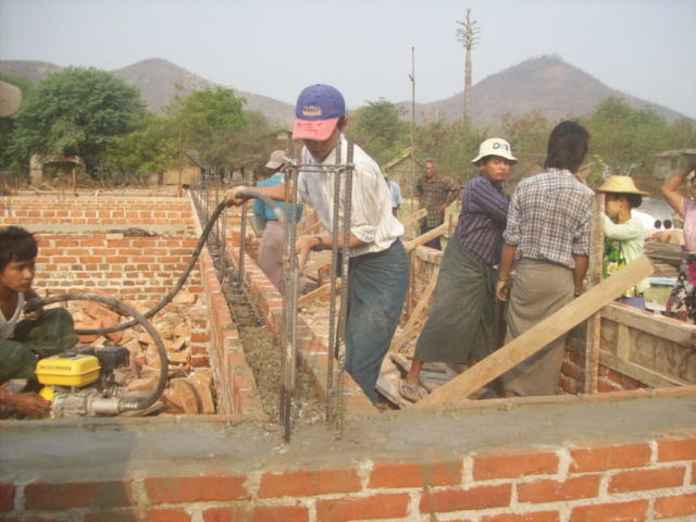 Build schools in Burma Myanmar - Building Primary school in Gandamar - Mandalay Division - 100schools, UK registered charity