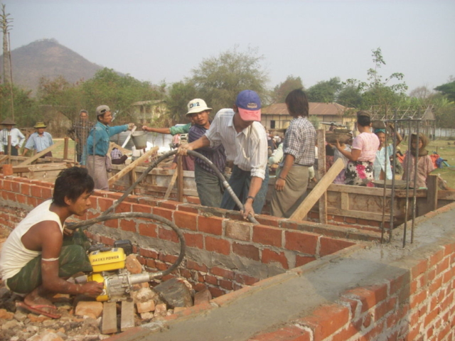 Build schools in Burma Myanmar - Building Primary school in Gandamar - Mandalay Division - 100schools, UK registered charity