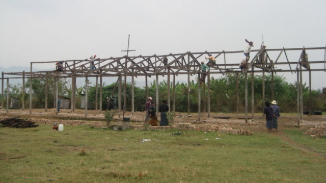 Build schools in Burma Myanmar - Building Primary school in Gandamar - Mandalay Division - 100schools, UK registered charity