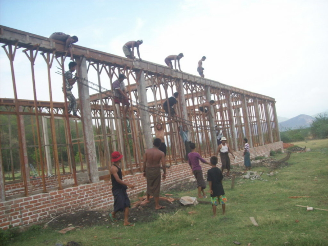 Build schools in Burma Myanmar - Building Primary school in Gandamar - Mandalay Division - 100schools, UK registered charity