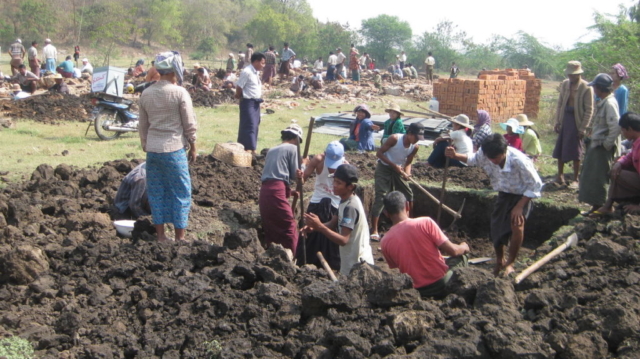Build schools in Burma Myanmar - Building Primary school in Gandamar - Mandalay Division - 100schools, UK registered charity