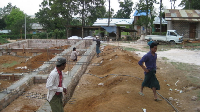 Build schools in Burma Myanmar - Building Jr High School in Yei Gnwe - Mandalay Division - 100schools, UK registered charity