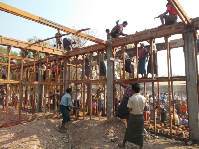 Build schools in Burma Myanmar - Building Jr High School in Daw Hat Taw - Mandalay Division - 100schools, UK registered charity