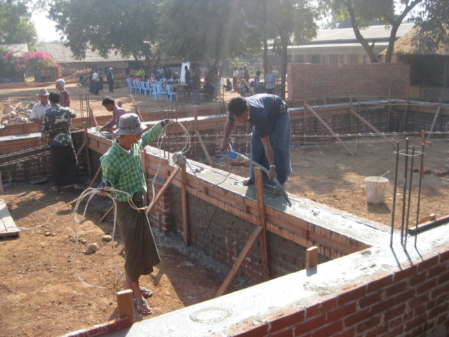 Build schools in Burma Myanmar - Building Jr High School in Daw Hat Taw - Mandalay Division - 100schools, UK registered charity