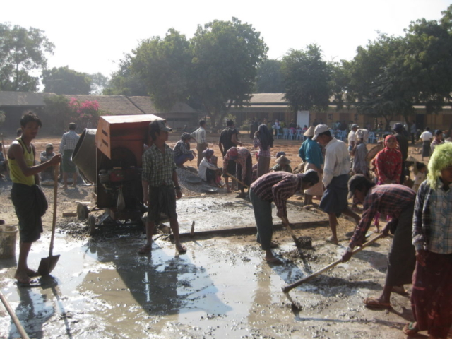 Build schools in Burma Myanmar - Building Jr High School in Daw Hat Taw - Mandalay Division - 100schools, UK registered charity