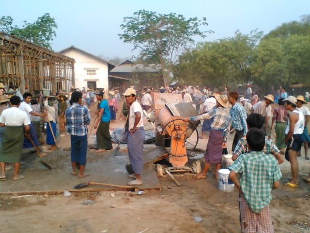 Build schools in Burma Myanmar - Building Primary school in Thi'Yone - Mandalay Division - 100schools, UK registered charity