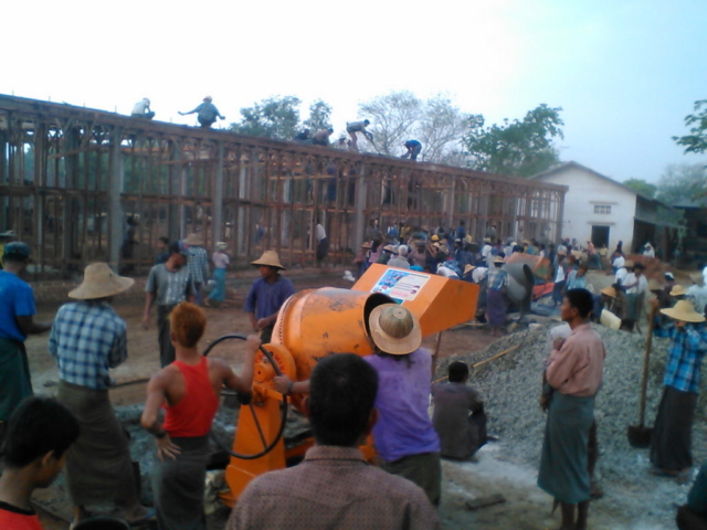 Build schools in Burma Myanmar - Building Primary school in Thi'Yone - Mandalay Division - 100schools, UK registered charity