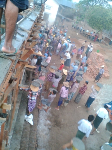 Build schools in Burma Myanmar - Building Primary school in Thi'Yone - Mandalay Division - 100schools, UK registered charity