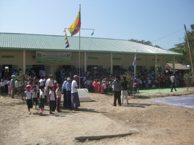 Build schools in Burma Myanmar - Building Primary school in San Pya - Ayerwaddy Division - 100schools, UK registered charity