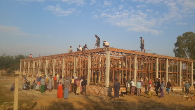 Build schools in Burma Myanmar - Building Primary school in Ah Shae Ngae Toe - Mandalay Division - 100schools, UK registered charity