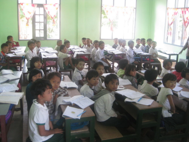 Build schools in Burma Myanmar - Building Primary school in Ah Shae Ngae Toe - Mandalay Division - 100schools, UK registered charity