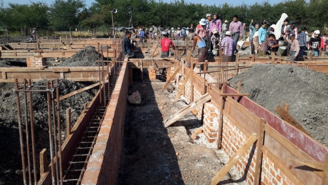 Build schools in Burma Myanmar - Building Primary school in Ah Shae Ngae Toe - Mandalay Division - 100schools, UK registered charity