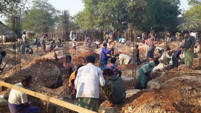 Build schools in Burma Myanmar - Building Primary school in Nwar Chan Gyi Kone - Mandalay Division - 100schools, UK registered charity