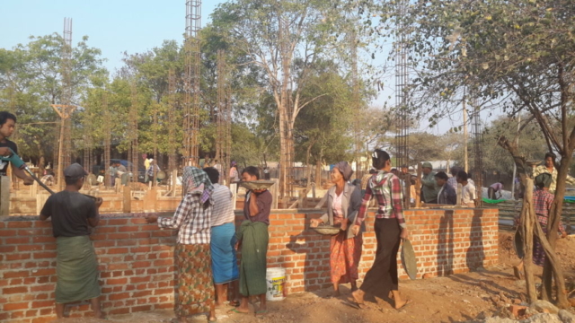 Build schools in Burma Myanmar - Building Primary school in Nwar Chan Gyi Kone - Mandalay Division - 100schools, UK registered charity