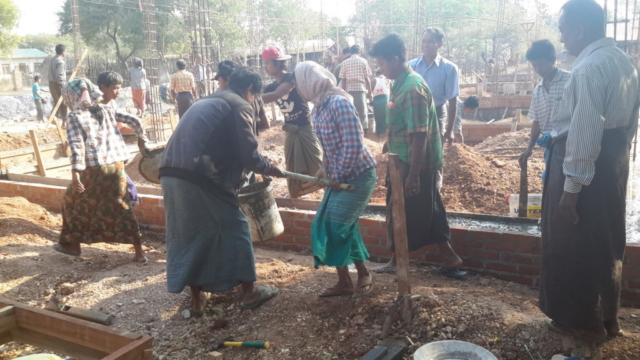 Build schools in Burma Myanmar - Building Primary school in Nwar Chan Gyi Kone - Mandalay Division - 100schools, UK registered charity