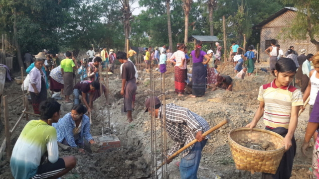 Build schools in Burma Myanmar - Building Primary school in Htan Sin Htaw - Mandalay Division - 100schools, UK registered charity