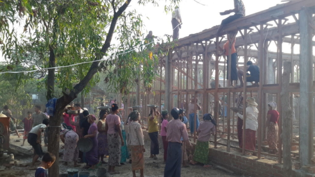 Build schools in Burma Myanmar - Building Primary school in Htan Sin Htaw - Mandalay Division - 100schools, UK registered charity