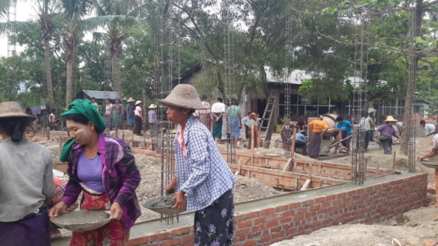 Build schools in Burma Myanmar - Building Primary school in Htan Sin Htaw - Mandalay Division - 100schools, UK registered charity