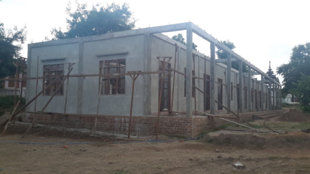Build schools in Burma Myanmar - Building High school in Hti Hlaing - Sagaing Division - 100schools, UK registered charity