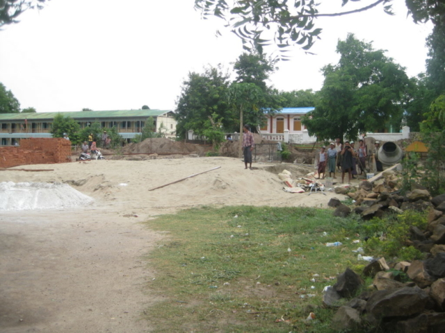 Build schools in Burma Myanmar - Building High school in Hti Hlaing - Sagaing Division - 100schools, UK registered charity