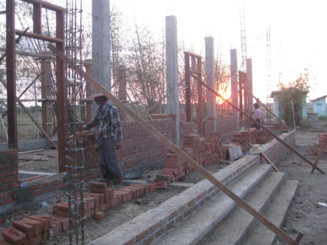 Build schools in Burma Myanmar - Building Primary school in Kya Khat Kone - Ayerwaddy Division - 100schools, UK registered charity