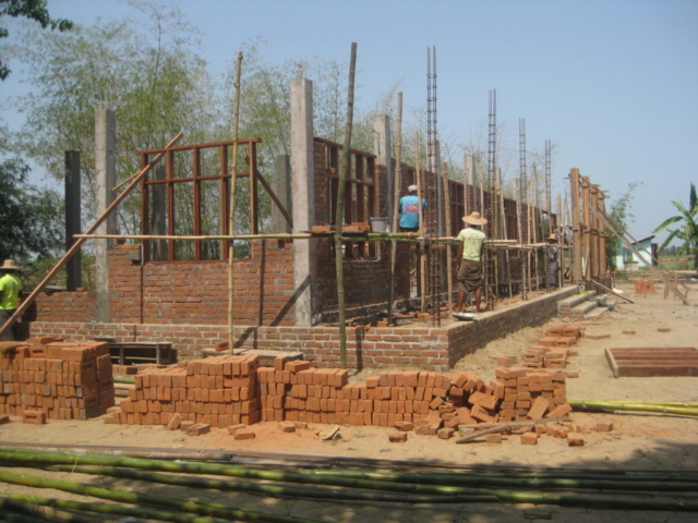 Build schools in Burma Myanmar - Building Primary school in Kya Khat Kone - Ayerwaddy Division - 100schools, UK registered charity