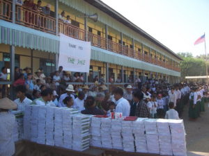 Build schools in Burma Myanmar - Building Jr High School in Hti Hlaing - Sagaing Division - 100schools, UK registered charity