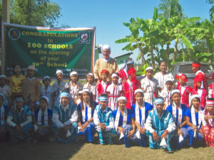 The official opening ceremony of our 50th completed school was held at Kya Khat Kone primary school in Wakema township, Ayerwaddy division on Sunday Nov 27th