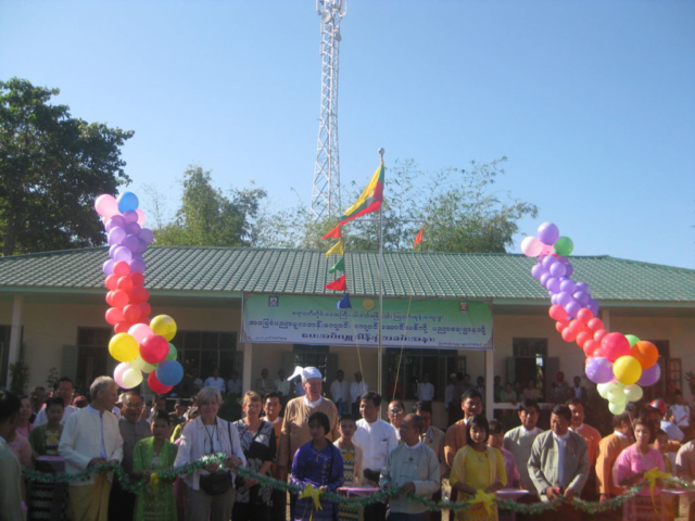 The official opening ceremony of our 50th completed school was held at Kya Khat Kone primary school in Wakema township, Ayerwaddy division on Sunday Nov 27th