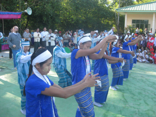 The official opening ceremony of our 50th completed school was held at Kya Khat Kone primary school in Wakema township, Ayerwaddy division on Sunday Nov 27th