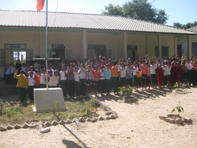 Build schools in Burma/Myanmar-Building middle school in Nwar Cha Gyi Kone