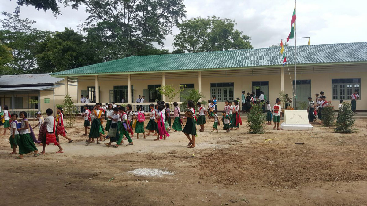 Middle School Ye Twin Kaung State - Building 100 schools in Burma