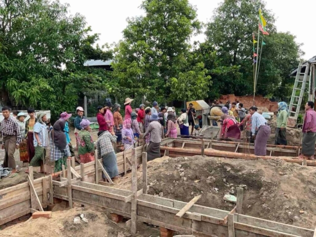 Building 100 schools in Burma - School 106 - Primary school - Ohn Ka Rine