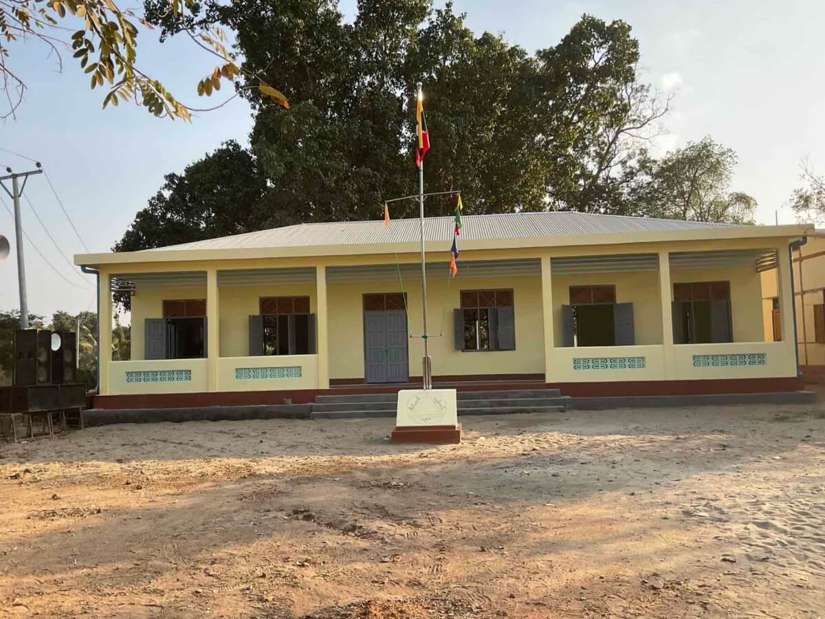 Building 100 schools in Burma - School -107 - Middle school - A Naut Nge Toe - 1