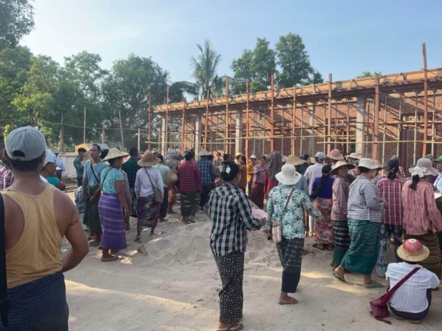 Building 100 schools in Burma - School 109 - Primary school - Eain Shey Taung